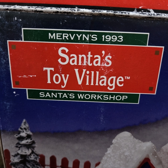 Vintage RARE 1993 Mervyns Santa's Workshop Still Lights Up - Picture 10 of 10